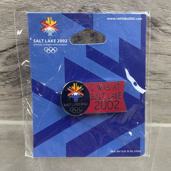 Aminco Accessories - New 2002 Salt Lake Winter Olympics Aminco Pin “I Was At Salt Lake 2002” NOS Y2K